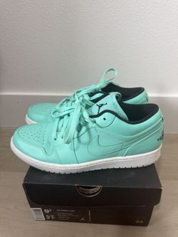 Nike Air Jordan 1 Retro Low Hyper Turquoise 2019 Sz 9.5