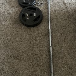 Barbell w plates 