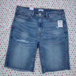 NWT Denizen From Levi's Mens Slim Fit Denim Shorts Size 36 Inseam 9"