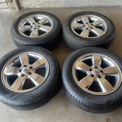 225!60 17 Like New Set Tires With Rims Ford Edge Flex Escape Explorer Ranger Tires Almost New Tread Left 