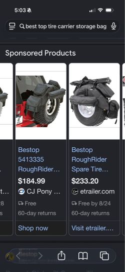 Spare tire storage bag