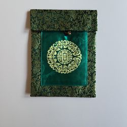 Green Asian Inspired Small Purse 