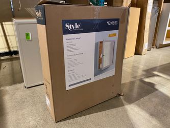 STYLE SELECTIONS Gray Finish Medicine Cabinet with Mirror