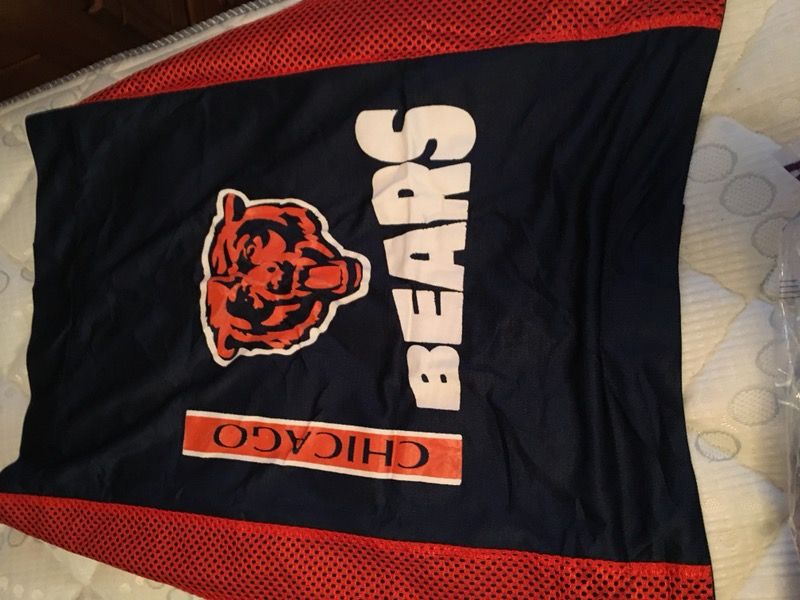 Chicago Bears Full Size Comforter And Curtains Bundle
