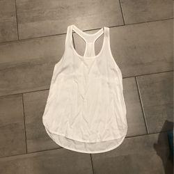 Lululemon Classic whit Race Back Tank Top