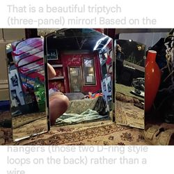 Mid-Century Triptych Mirror