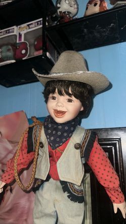 Porcelain Cowboy Doll