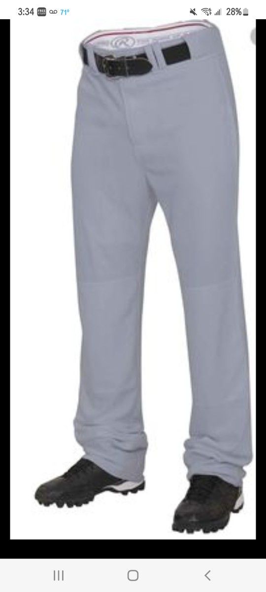 Rawling Youth PROG150 Grey Baseball Pants