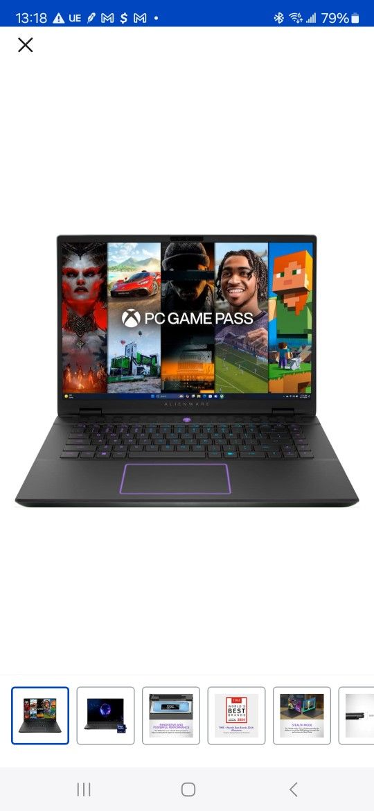 Alienware M16 R2 Ultra7 16gb 1tb Rtx4070
