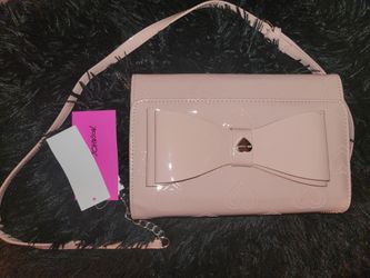 Nude Betsey Johnson Clutch