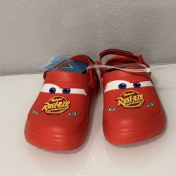 New Disney Pixar Lightning Mc Queen Comfort Clog Toddler Sandals