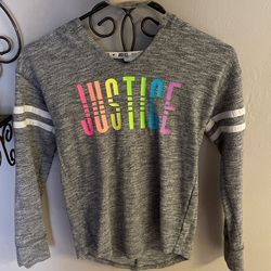 Long Sleeve Shirt With Hoodie  Size 8