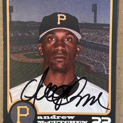 Andrew McCutchen Signed Baseball Card Pittsburgh Pirates