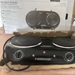 Double Burner Electric Cooktop Stove