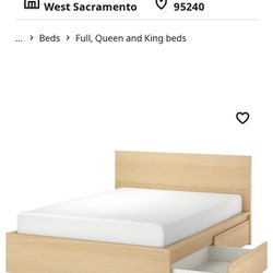 Queen Size Ikea Malm Bed Frame