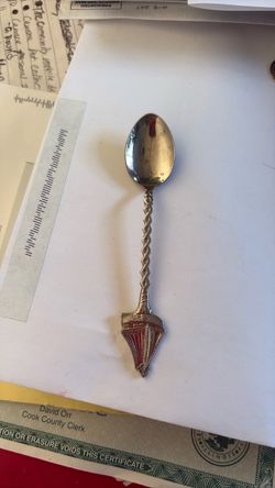 Vintage Souvenir Collector Spoon with Enamel Detail