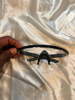 Safety Glasses Clear Lens Black Frame