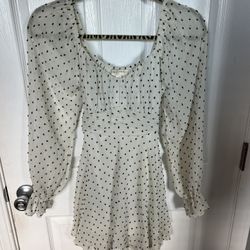 Polka Dot Long Sleeve Dress