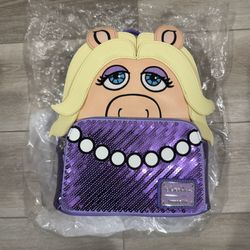 Miss Piggy Disney Parks Muppets Loungefly Mini Backpack