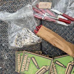 Vintage Speedball Printmaking & Craft Lot – Brayers, Carving Knives, Scissors