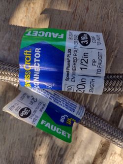 HOSES CONNECTOR FAUCET $3 EACH