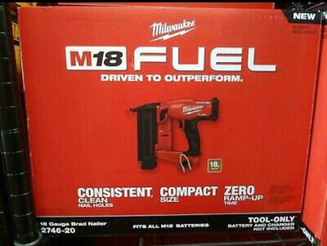 Milwaukee M18 FUEL 18-Volt Lithium-Ion Brushless Cordless Gen II 18-Gauge Brad Nailer (Tool-Only)