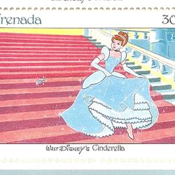 Disney Cinderella Classic Fairytales Postage Stamp Sheet Uncirculated Grenada