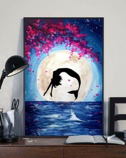 Acrylic mermaid canvas