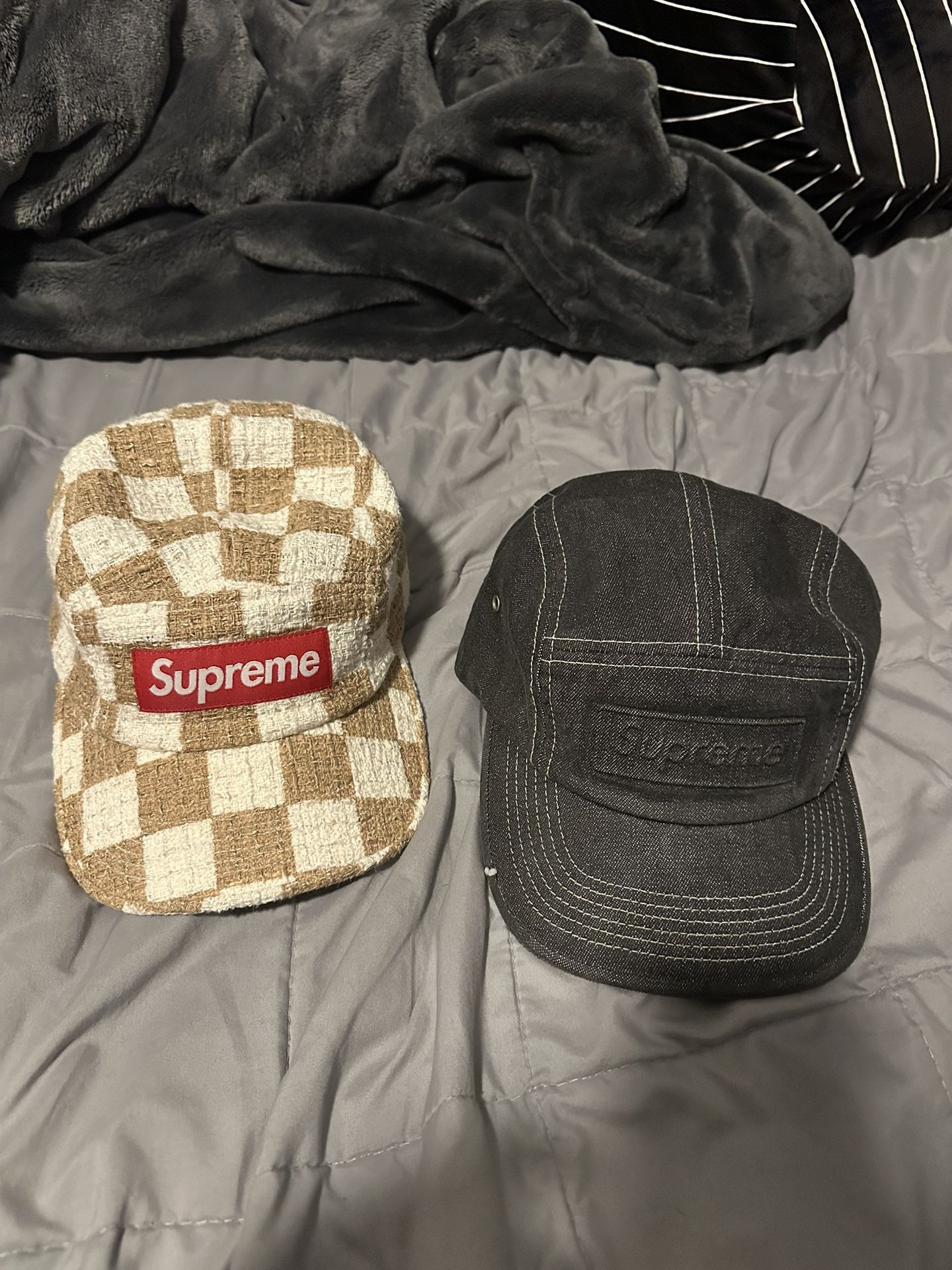 2 Supreme Panel Hats