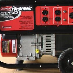 Coleman Powermate 6250 Watt Portable Generator 👍 No Deliveries 