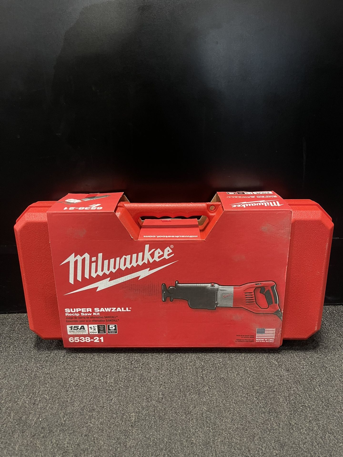 Milwaukee 6538-21 15A 1-1/4” Stroke Super Sawzall Corded