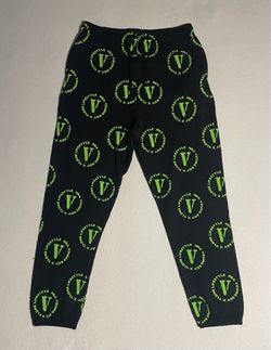 RARE YoungBoy NBA x Vlone Cross Roads Sweatpants Black/Green FW20 Size Large