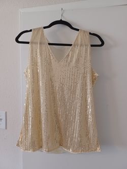 Ladies Sequin Tank Top (Size XXL)
