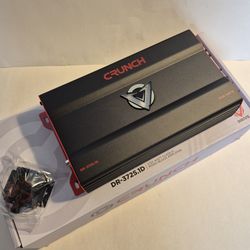 CRUNCH 3725 WATTS MONOBLOCK 1 OHM STABLE BUILT IN CROSSOVER WITH BASS CONTROL CAR AMPLIFIER