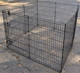 36” Tall Heavy-Duty Metal Dog Playpen with Gate – Like New!