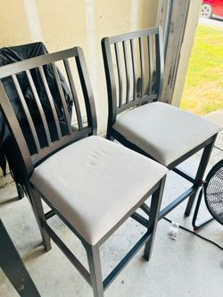 IKEA EKEDALEN bar stool with backrest