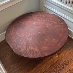 Urban Hardwoods Redwood Burl Circular Coffee Table