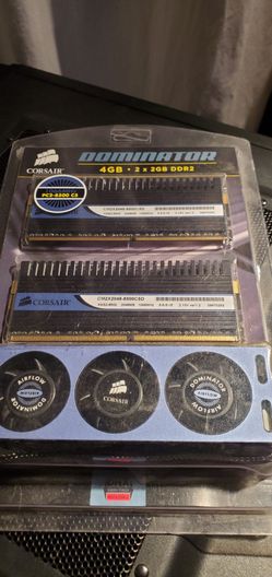 🔥 Corsair Dominator 4GB DDR2 1066MHz Memory Kit + Cooling Fan – Enthusiast RAM – Rare Complete Set – $50 🔥