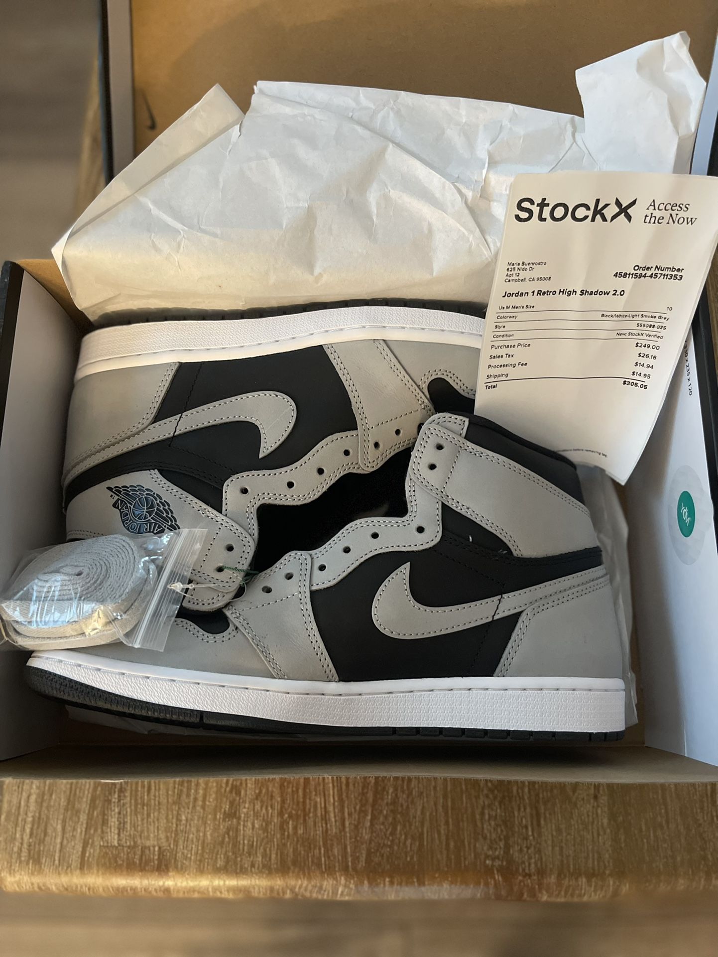 Jordan 1 Retro High Shadow 2.0 Size 10 Mens for Sale in Morgan Hill, CA -  OfferUp