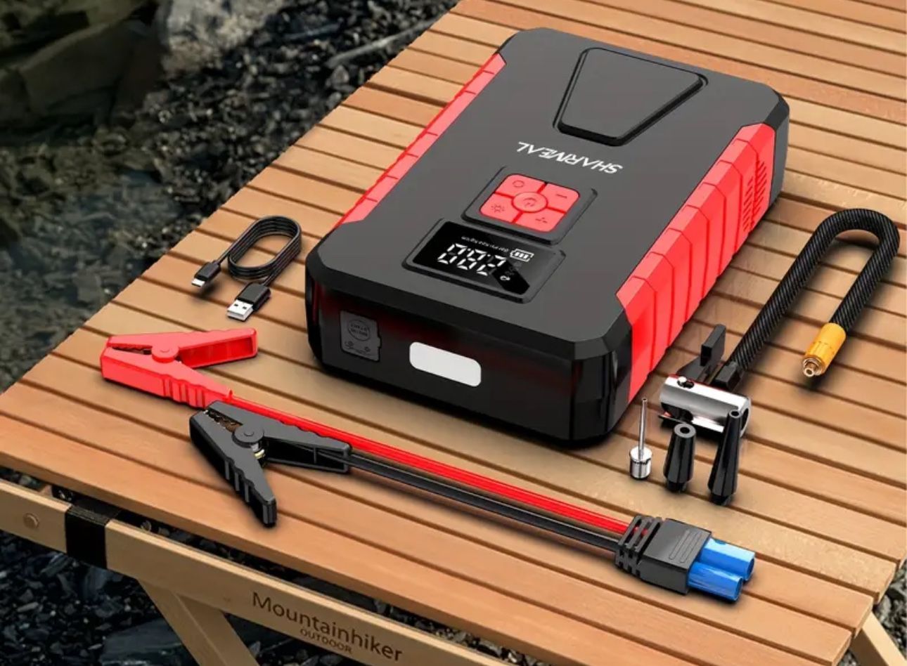 Car Jumpstarter With Air Compressor