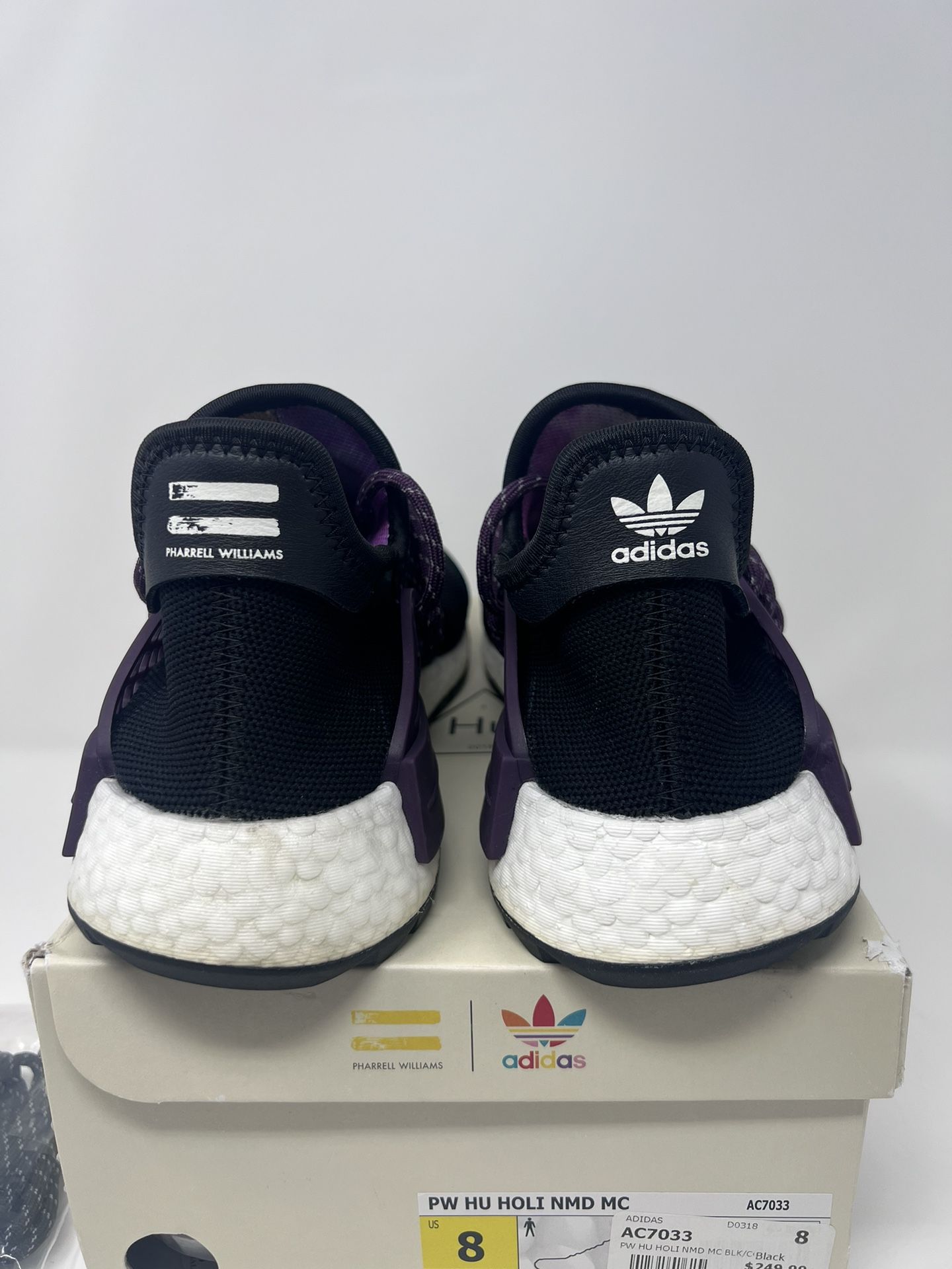 Adidas Pharrell x NMD Human Race Trail Equality 2018 Black AC7033 Size 8