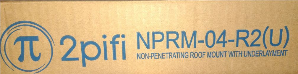 2pifi non-penetrating roof mount for Starlink, ect.