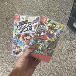 Nintendo Switch Games (Super Mario Party, Super Mario Odyssey)