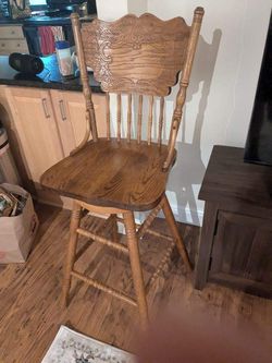 Wooden Barstools Set Of 4