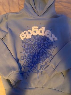 Light blue Sp5der hoodie Size L