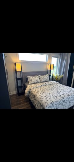 Queen bedframe and mattress