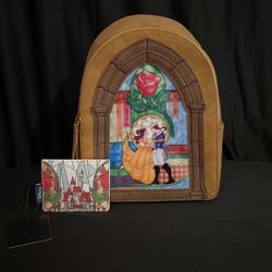 Beauty And The Beast Danielle Nicole Backpack And Cardholder 