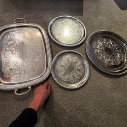 Aluminum Serving Dish Tray Set