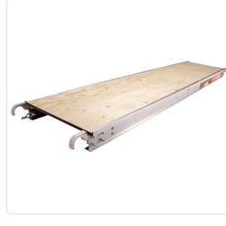 MetalTech 7 ft. x 19 in Scaffolding Platform with 5/8 Plywood Plank and aluminum side