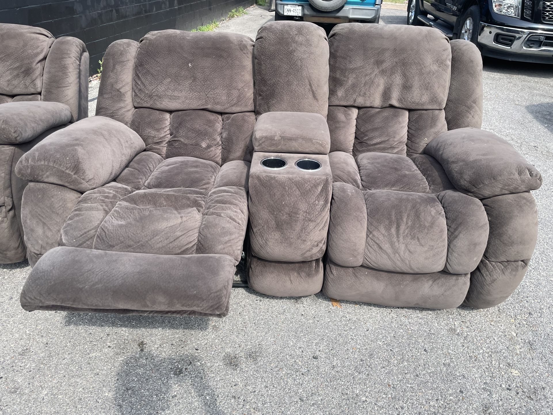 2 Piece Sofa And Rocking Recliner